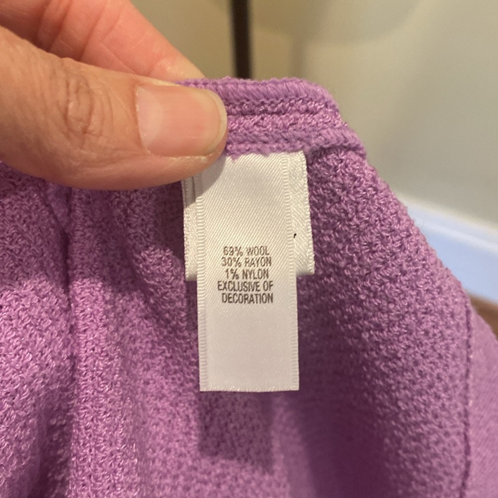 St John Lilac knit sheath dress size 6. Worn once. - Picture 6 of 12